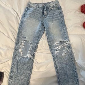American Eagle High Rise Straight Leg Jeans